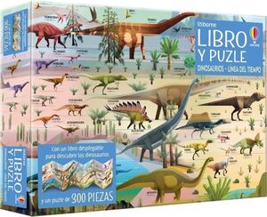 DINOSAURIOS LINEA DEL TIEMPO. LIBRO Y PUZLE