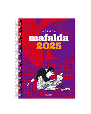 MAFALDA 2025, AGENDA PARA LA MUJER ANILLADA VIOLETA-ROJA