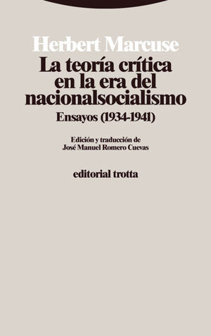 TEORÍA CRÍTICA EN LA ERA DEL NACIONALSOCIALISMO, LA